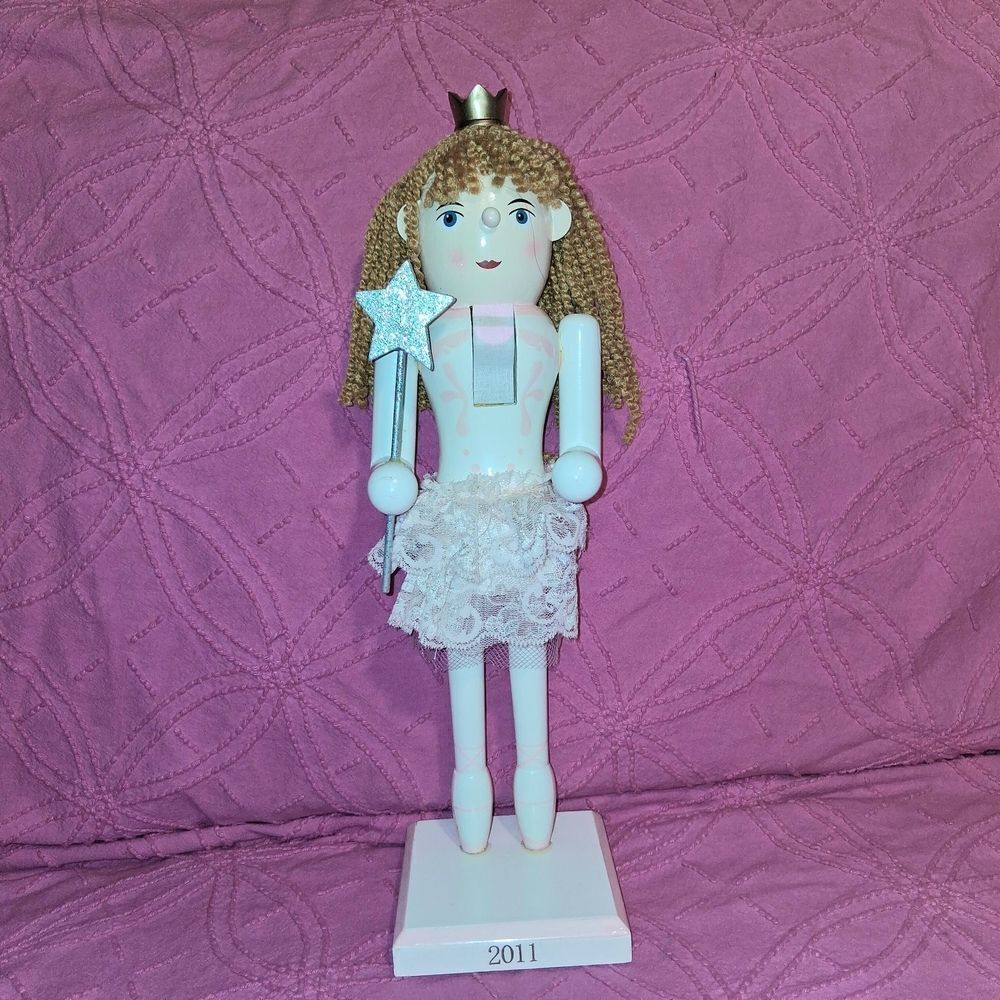 White and Gold Nutcracker Doll